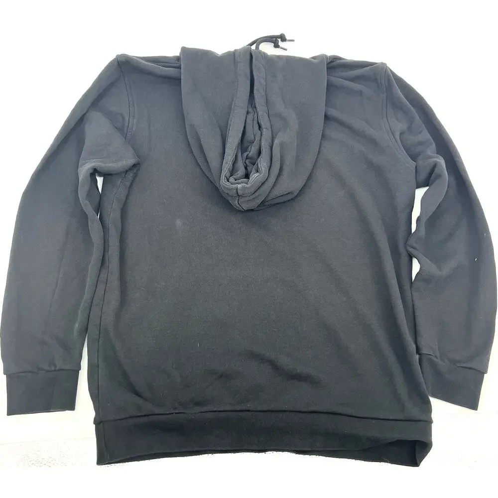 Mens Black Adidas Originals Tech B Hoodie Sweatshirt GD5997 French‎ terry knit